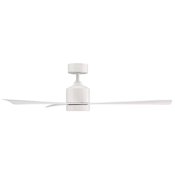 Modern Forms Lotus 54 in. LED Indoor/Outdoor Matte White 3-Blade Smart Ceiling Fan with 3000K Light Kit and Wall Control - Image 6