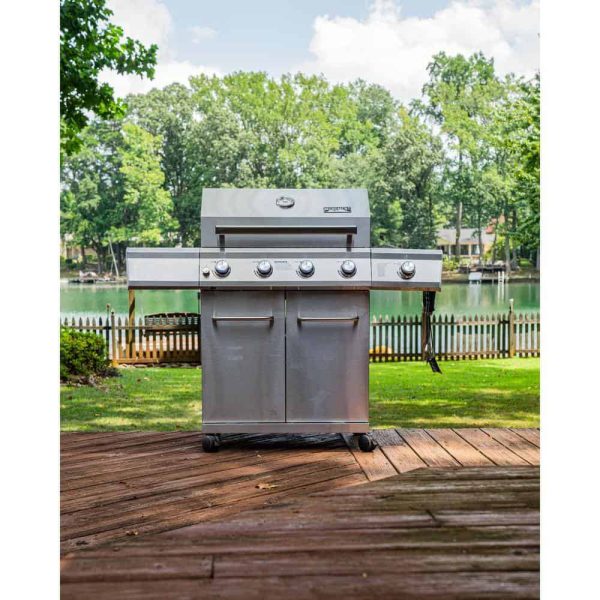 Grills 25392 4-Burner Propane Gas Grill in Stainless Steel with LED Controls and Side Burner - Image 14