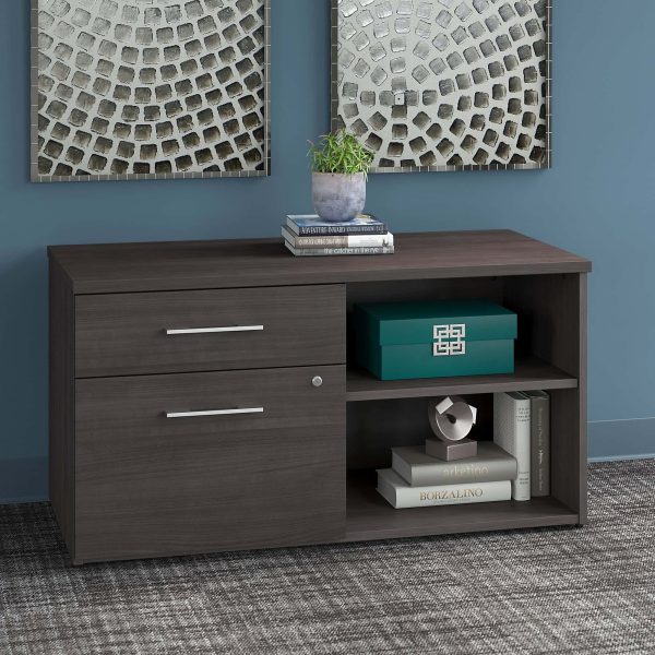 Business Furniture Office 500 44.21  Wide 2   Drawer Filing Storage Cabinet   Storm Gray