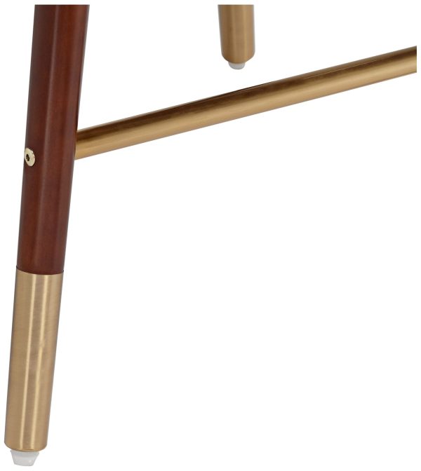Studio 55D Parker 27 3/4  High White Leather Counter Stool - Image 8