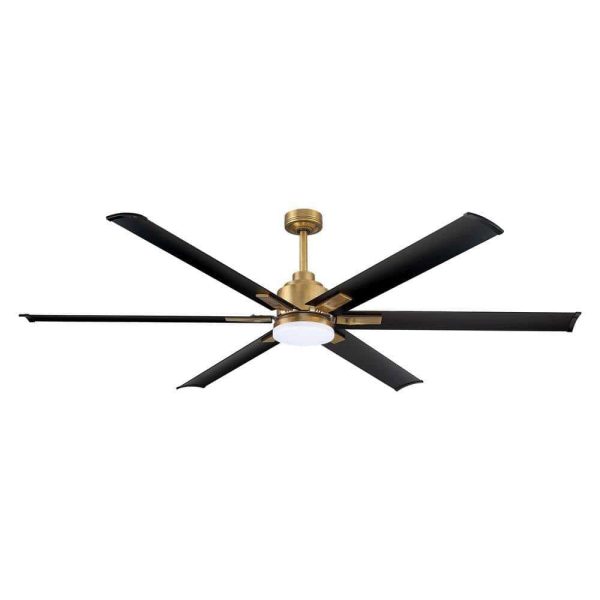 Parrot Uncle 72 in. Modern 6-Blade Integrated LED Brass Gold Ceiling Fan with Light and Remote Control - Image 9