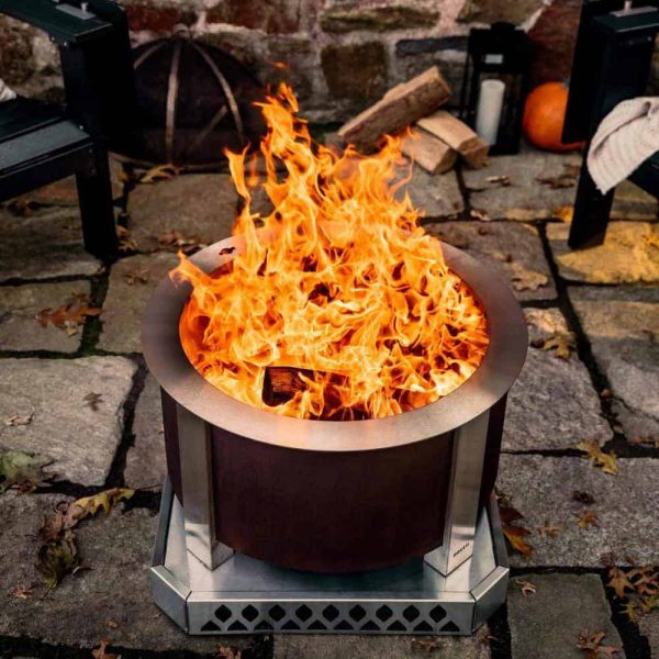 Breeo BR-X24P X Series 24 Smokeless Fire Pit in Corten Steel - Image 4