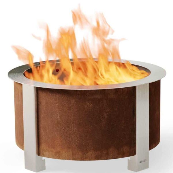 Breeo BR-X24P X Series 24 Smokeless Fire Pit in Corten Steel