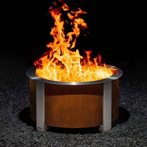 Breeo BR-X24P X Series 24 Smokeless Fire Pit in Corten Steel - Image 3