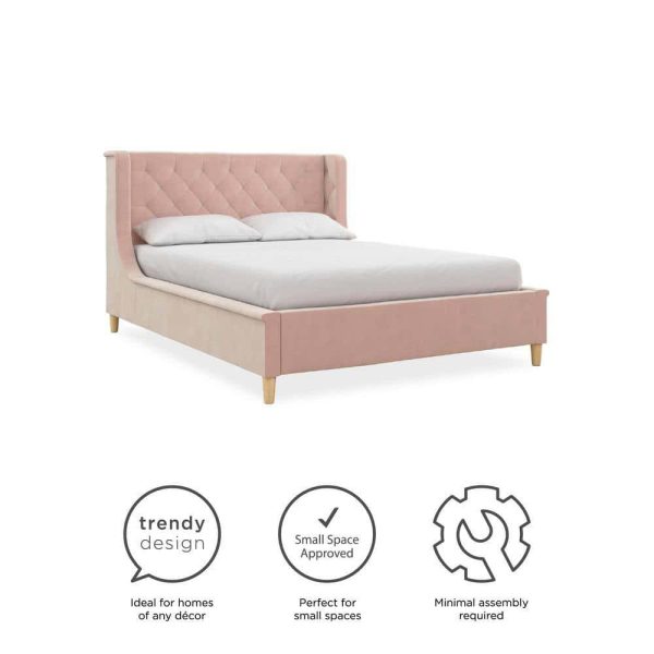 Little Seeds  Monarch Hill Ambrosia Pink Full Size Upholstered Bed - Image 11