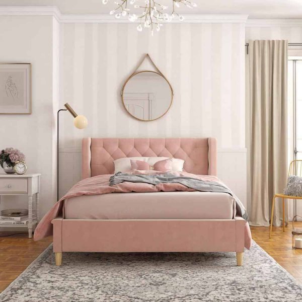 Little Seeds  Monarch Hill Ambrosia Pink Full Size Upholstered Bed - Image 9
