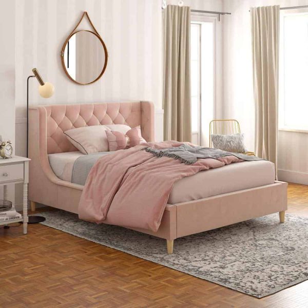 Little Seeds  Monarch Hill Ambrosia Pink Full Size Upholstered Bed - Image 2