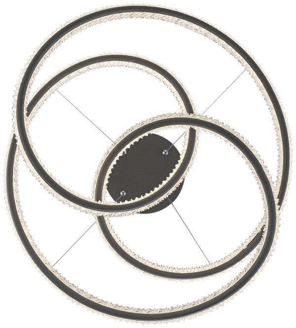 London 21  Wide Sand Gray LED Spiral Pendant Light - Image 3