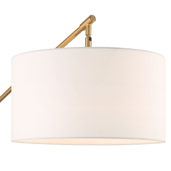 Pilar 72 1/2  Warm Gold and Espresso Arc Floor Lamp - Image 10