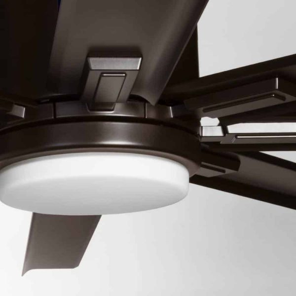 Progress Lighting Vast Collection 72 in. 8-Blade Indoor Antique Bronze Industrial Ceiling Fan with LED Light and Remote - Image 3