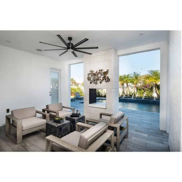 Progress Lighting Vast Collection 72 in. 8-Blade Indoor Antique Bronze Industrial Ceiling Fan with LED Light and Remote - Image 7