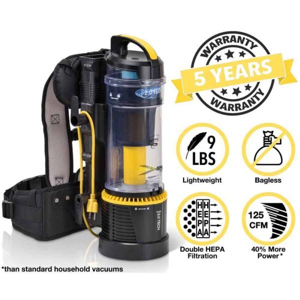 Prolux 19prolux2.0d 2.0 Commercial Bagless Backpack Vacuum with Power Nozzle Kit - Image 5