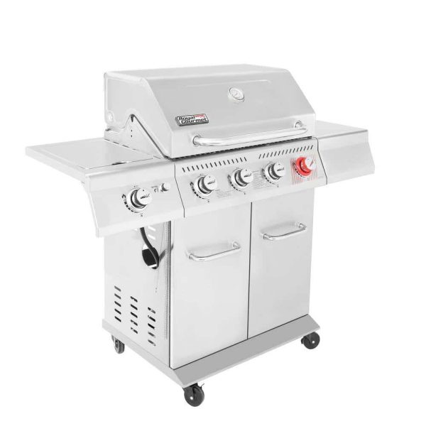 GA4402S 4-Burner Propane Gas Grill in Stainless Steel with Sear Burner and Side Burner - Image 4