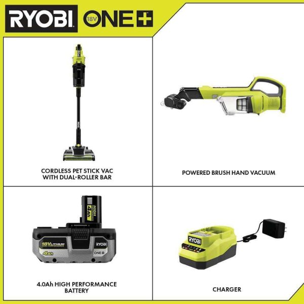 PBLSV717K-PCL700B ONE+ HP 18V Brushless Cordless Pet Stick Vacuum Kit - Image 2