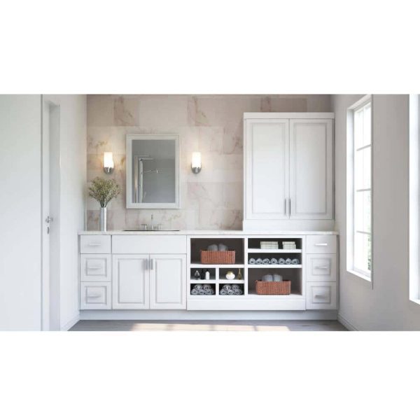 Bay Shaker 30 in. W x 24 in. D x 34.5 in. H Assembled Drawer Base Kitchen Cabinet in Satin White with Full Extension Glides - Image 13