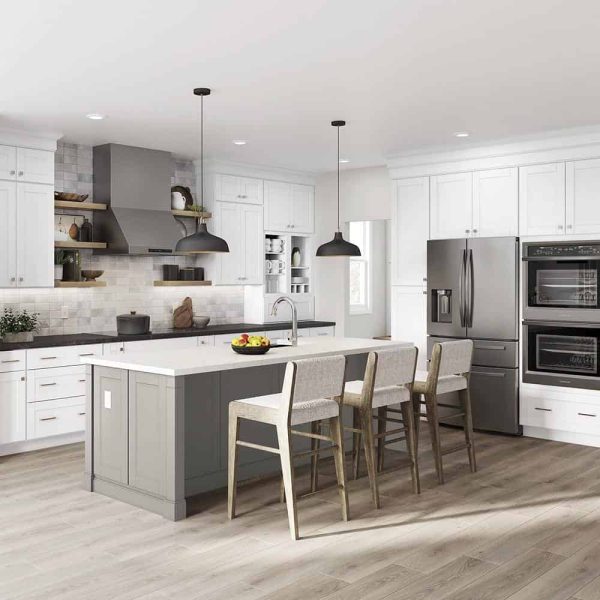 Bay Shaker 30 in. W x 24 in. D x 34.5 in. H Assembled Drawer Base Kitchen Cabinet in Satin White with Full Extension Glides - Image 7