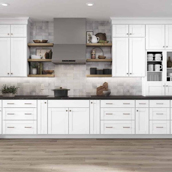 Bay Shaker 30 in. W x 24 in. D x 34.5 in. H Assembled Drawer Base Kitchen Cabinet in Satin White with Full Extension Glides - Image 2
