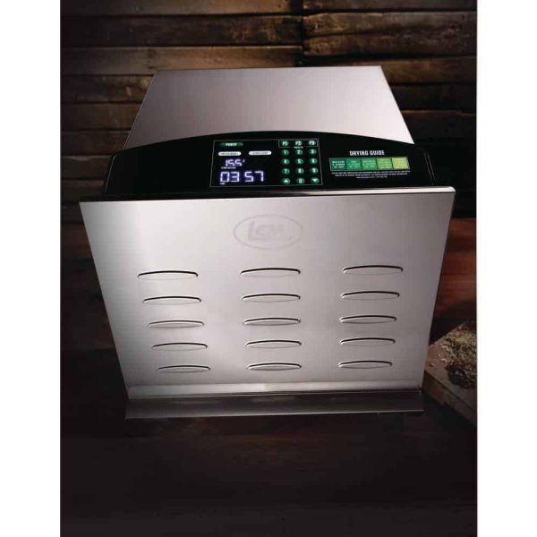 LEM 10-Tray Silver Food Dehydrator with Temperature Control - Image 2
