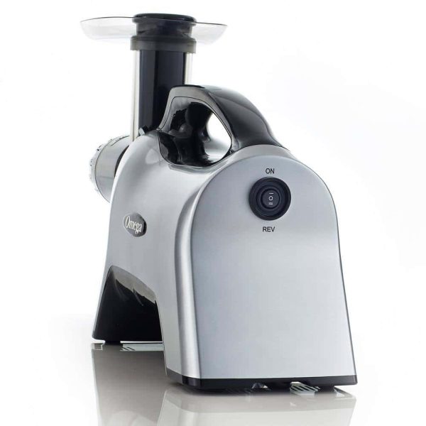 Omega  Horizontal Slow Masticating Nutrition Center Silver Juicer - Image 5