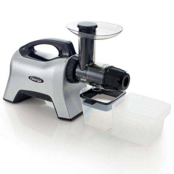 Omega  Horizontal Slow Masticating Nutrition Center Silver Juicer - Image 3