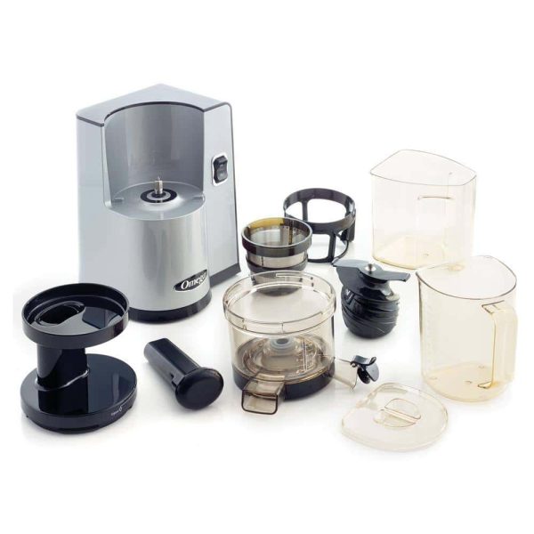 Omega  Vertical Slow Speed Masticating Silver Juicer - Image 5