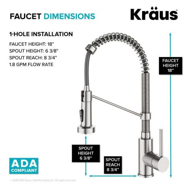 Loften All in One 33 in. Drop In/Undermount Single Bowl 18-Gauge Stainless Steel Kitchen Sink with Pull Down Faucet - Image 10