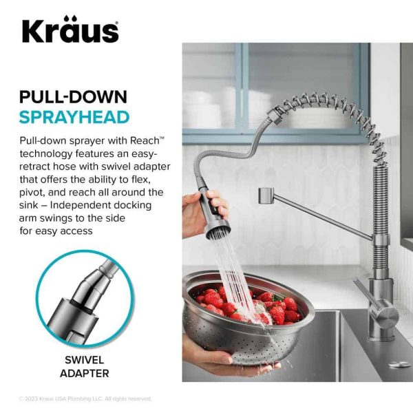 Loften 33 in. Drop-in/Undermount Single Bowl Stainless Steel Kitchen Workstation Sink with Faucet and Accessories - Image 11