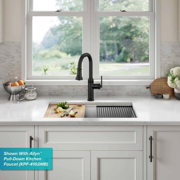 Kore Workstation 27 in. 16-Gauge Undermount Single Bowl Stainless Steel Kitchen Sink with Accessories - Image 15