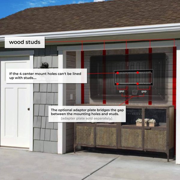 Storm Shell 1004442519 Outdoor TV Hard Cover Weatherproof Protection 55-65 in. Television Mounting Bracket Included - Image 5