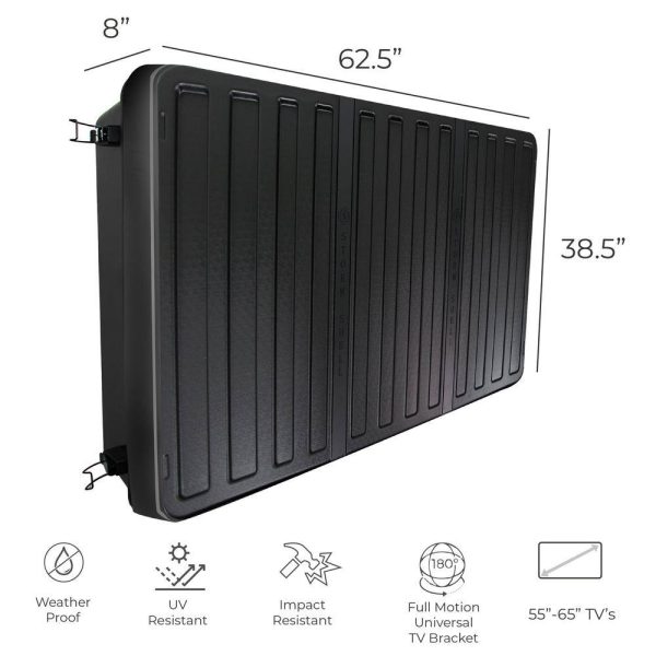 Storm Shell 1004442519 Outdoor TV Hard Cover Weatherproof Protection 55-65 in. Television Mounting Bracket Included - Image 3
