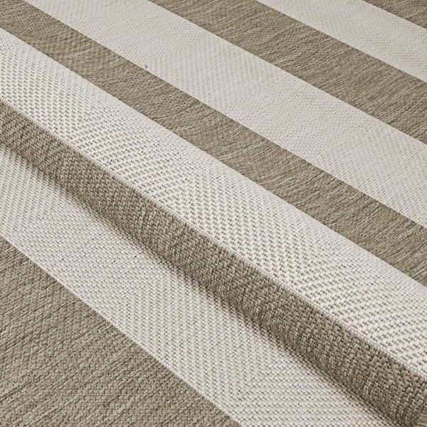 Couristan  Afuera Yacht Club Tan-Ivory 9 ft. x 12 ft. Indoor/Outdoor Area Rug - Image 7