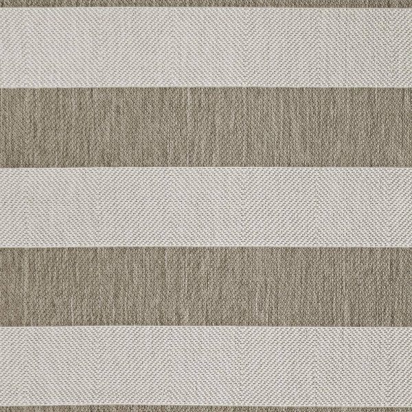 Couristan  Afuera Yacht Club Tan-Ivory 9 ft. x 12 ft. Indoor/Outdoor Area Rug - Image 8