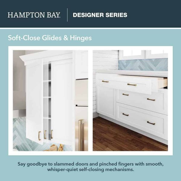 Bay B3D24-EDTH Designer Series Edgeley Assembled 24 34.5 23.75 in. Drawer Base Kitchen Cabinet in Thunder - Image 5