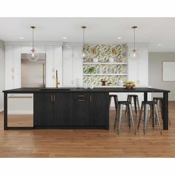 Bay B3D24-EDTH Designer Series Edgeley Assembled 24 34.5 23.75 in. Drawer Base Kitchen Cabinet in Thunder - Image 10
