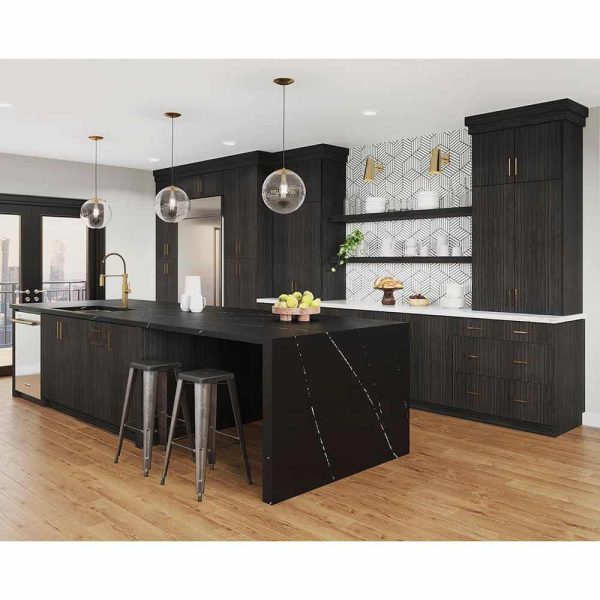 Bay B3D24-EDTH Designer Series Edgeley Assembled 24 34.5 23.75 in. Drawer Base Kitchen Cabinet in Thunder - Image 2