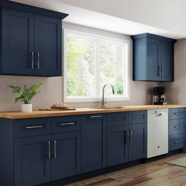 MILL S PRIDE Richmond Valencia Blue Plywood Shaker Ready to Assemble Base Kitchen Cabinet Soft Close 36 in W x 24 in D x 34.5 in H - Image 8
