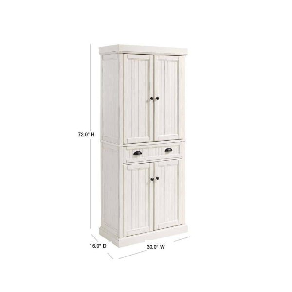 CROSLEY FURNITURE  Seaside White Kitchen Pantry - Image 3