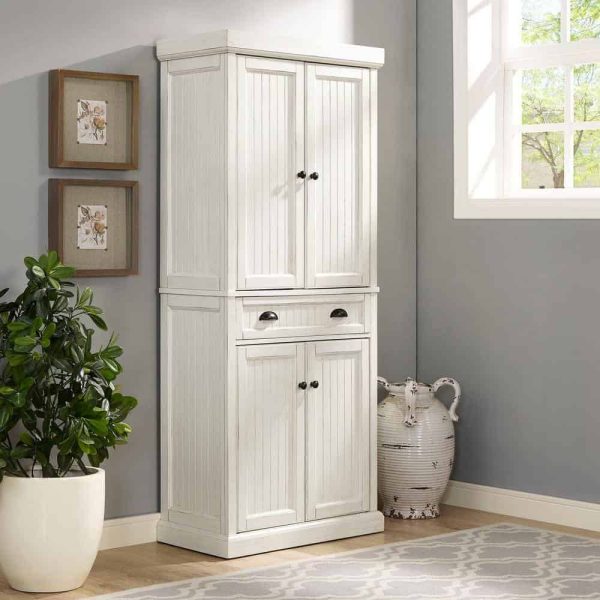 CROSLEY FURNITURE  Seaside White Kitchen Pantry - Image 7