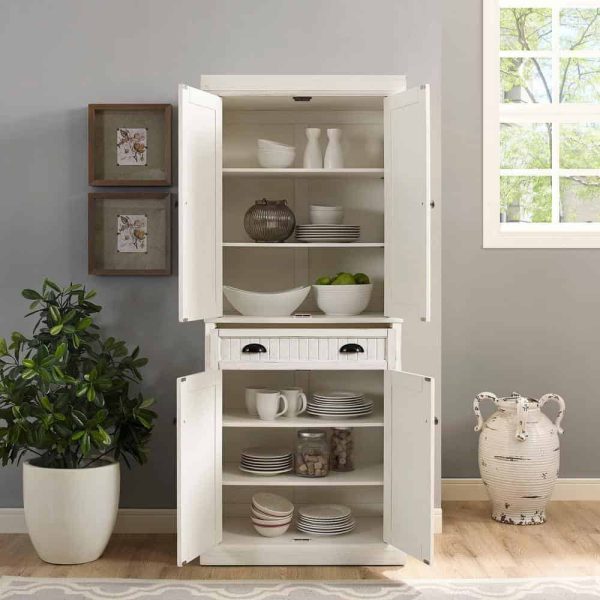 CROSLEY FURNITURE  Seaside White Kitchen Pantry - Image 9