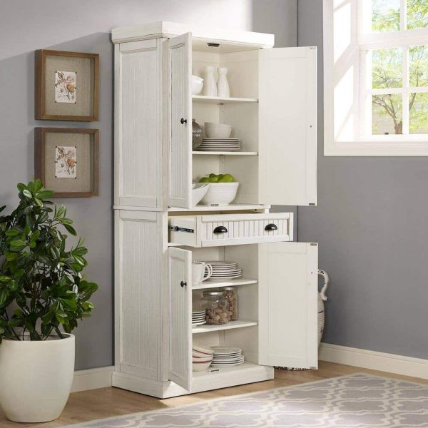CROSLEY FURNITURE  Seaside White Kitchen Pantry - Image 8