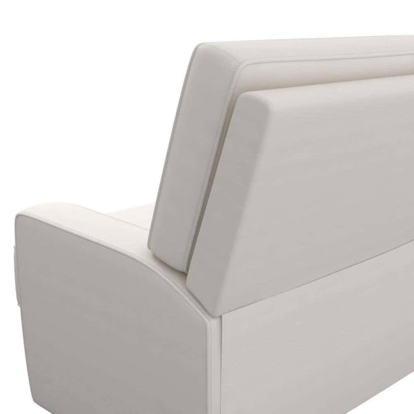 Dorel Living  Raymond White Coil-Seating Swivel Glider Recliner Chair - Image 7