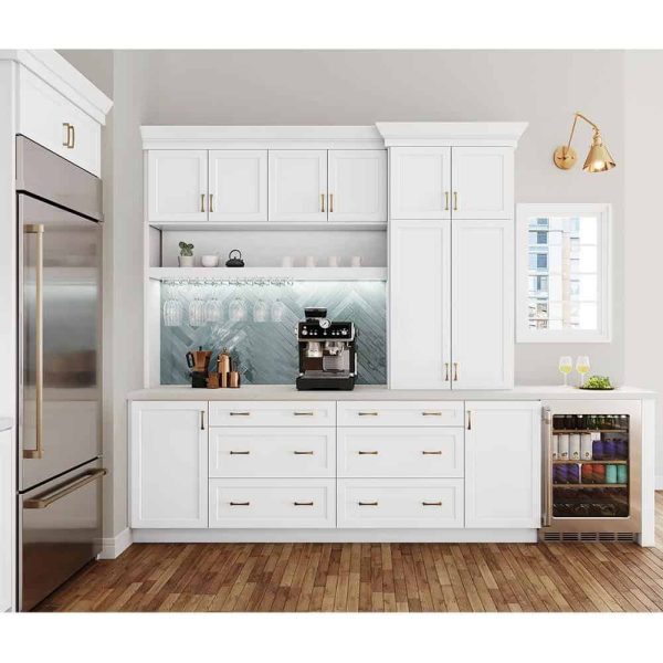 Bay Designer Series Melvern White Assembled Pots and Pans Drawer Base Kitchen Cabinet (36 in. x 34.5 in. x 23.75 in.) - Image 11