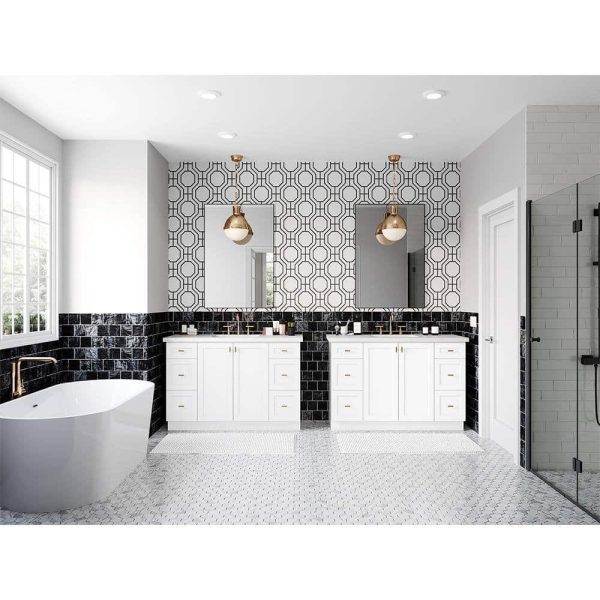 Bay Designer Series Melvern White Assembled Pots and Pans Drawer Base Kitchen Cabinet (36 in. x 34.5 in. x 23.75 in.) - Image 14