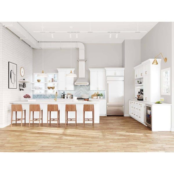 Bay Designer Series Melvern White Assembled Pots and Pans Drawer Base Kitchen Cabinet (36 in. x 34.5 in. x 23.75 in.) - Image 2