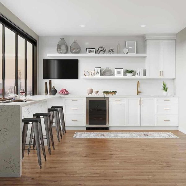 Bay Designer Series Melvern White Assembled Pots and Pans Drawer Base Kitchen Cabinet (36 in. x 34.5 in. x 23.75 in.) - Image 12