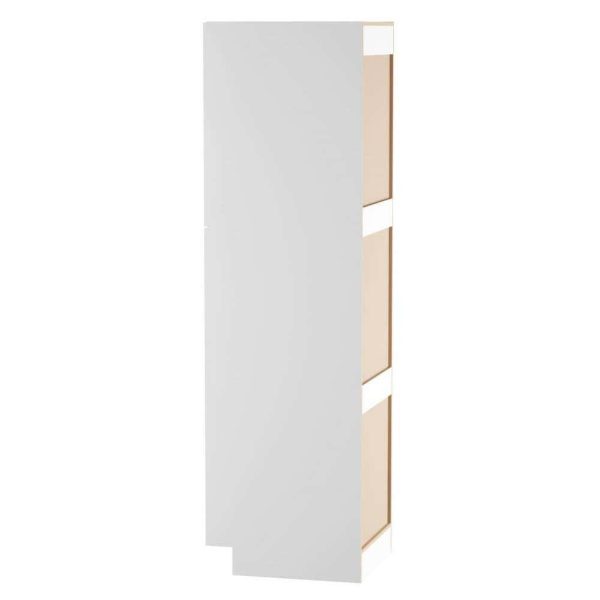 Bay  White Shaker Assembled Pantry Cabinet with Adjustable Shelves   Soft Close Doors (24 in. W x 24.5 in. D) - Image 4