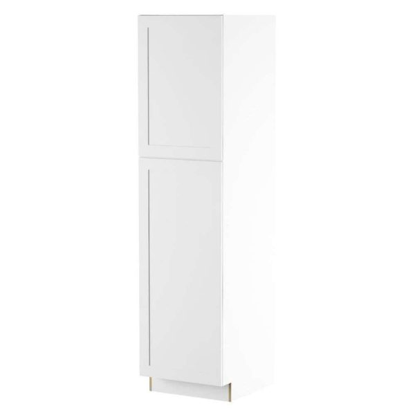 Bay  White Shaker Assembled Pantry Cabinet with Adjustable Shelves   Soft Close Doors (24 in. W x 24.5 in. D) - Image 5