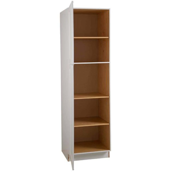 Bay  White Shaker Assembled Pantry Cabinet with Adjustable Shelves   Soft Close Doors (24 in. W x 24.5 in. D) - Image 7