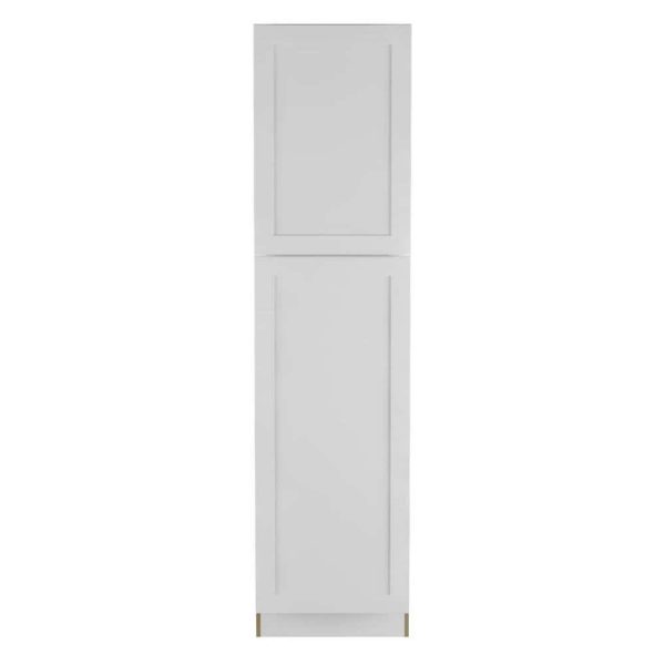 Bay  White Shaker Assembled Pantry Cabinet with Adjustable Shelves   Soft Close Doors (24 in. W x 24.5 in. D) - Image 11