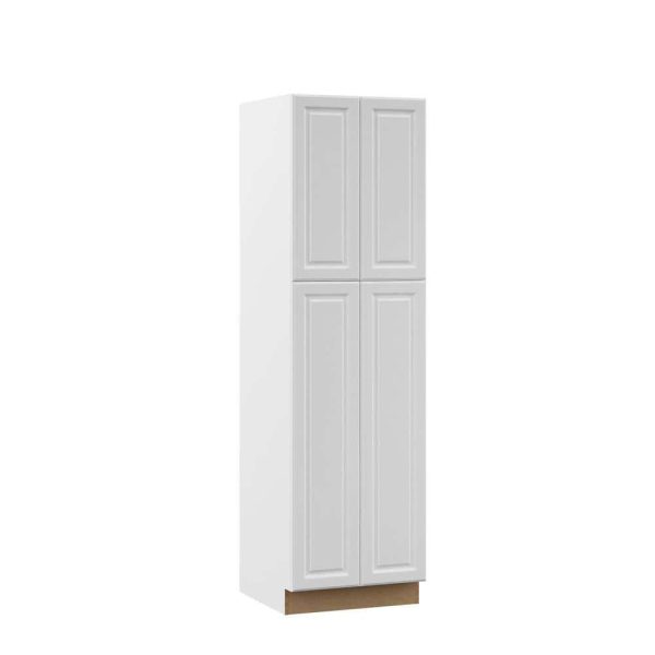 Bay T2484-ELWH Designer Series Elgin Assembled 24x84x23.75 in. Pantry Kitchen Cabinet in White